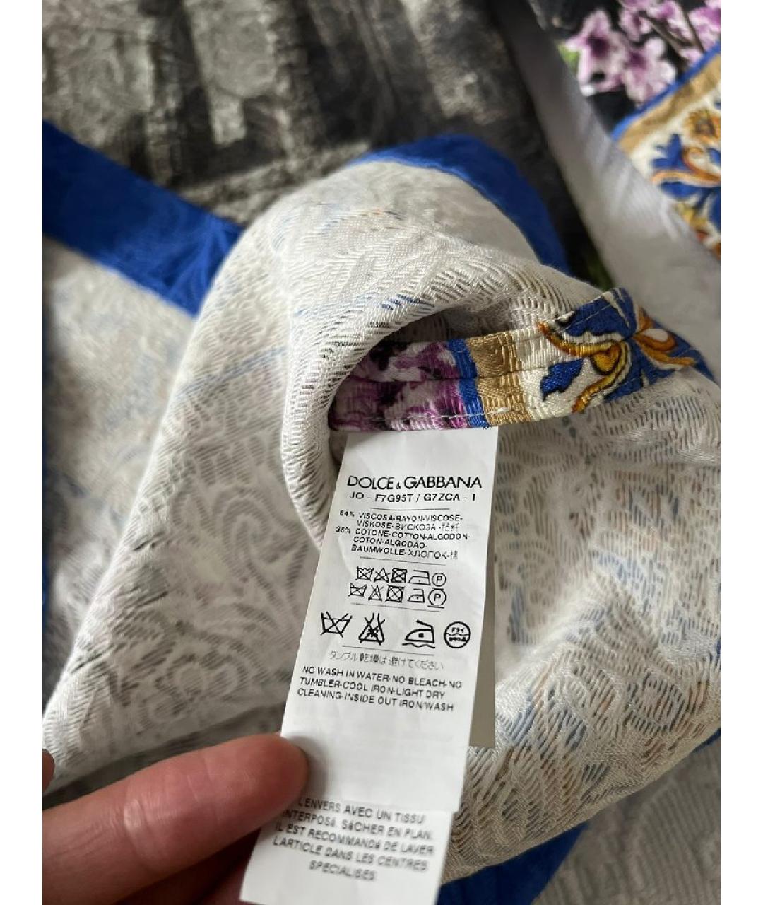 DOLCE&GABBANA Мульти вискозная футболка, фото 9