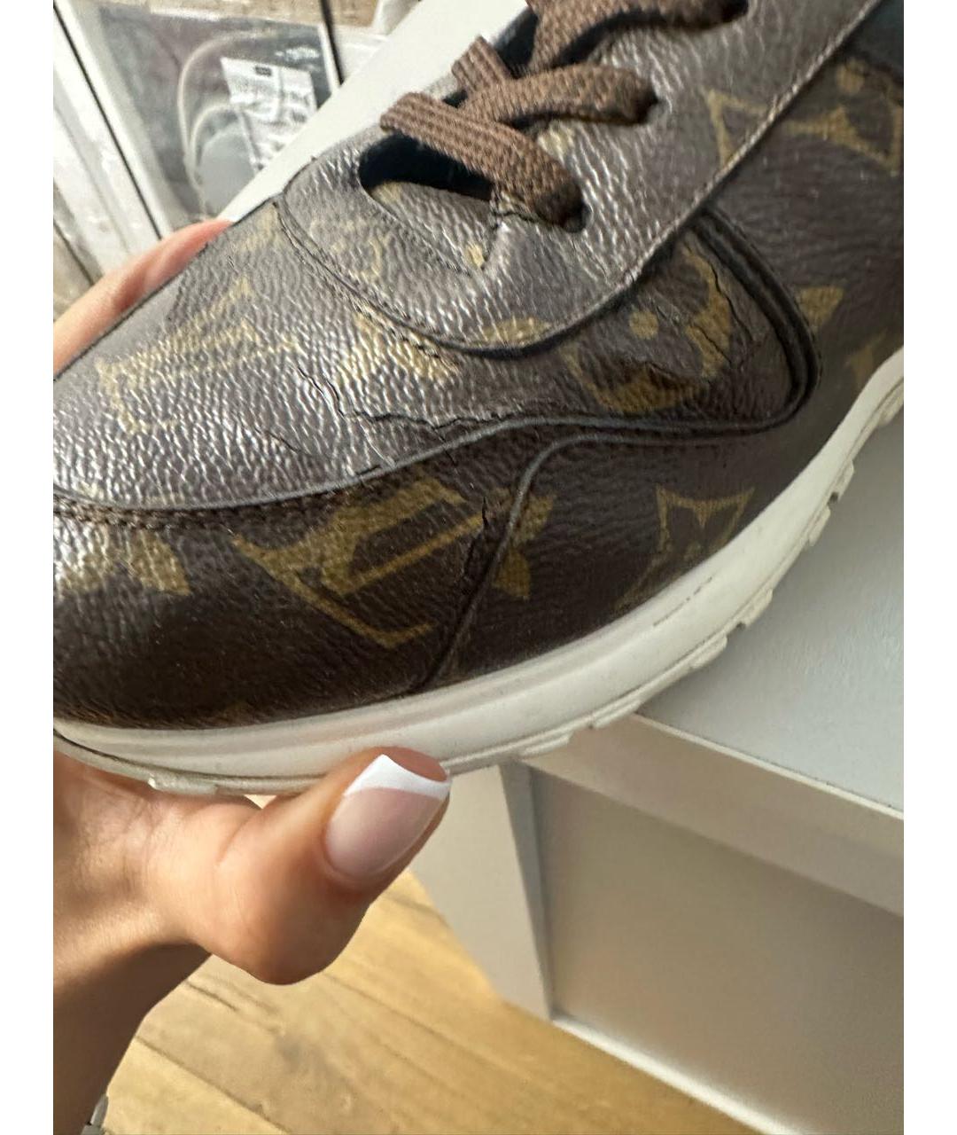 LOUIS VUITTON Мульти низкие кроссовки / кеды из искусственной кожи, фото 3