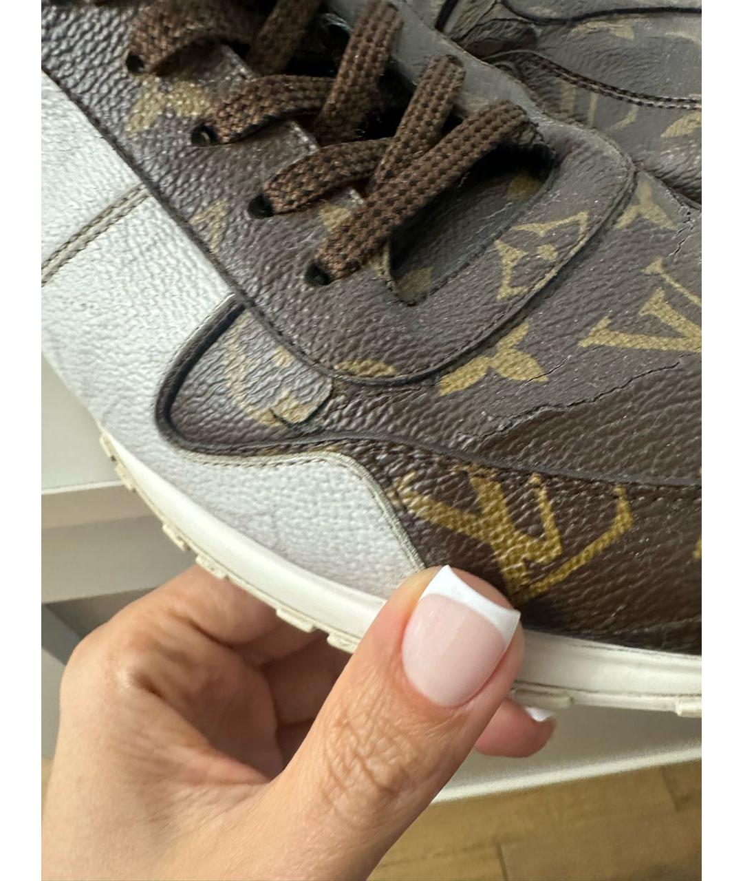 LOUIS VUITTON Мульти низкие кроссовки / кеды из искусственной кожи, фото 4