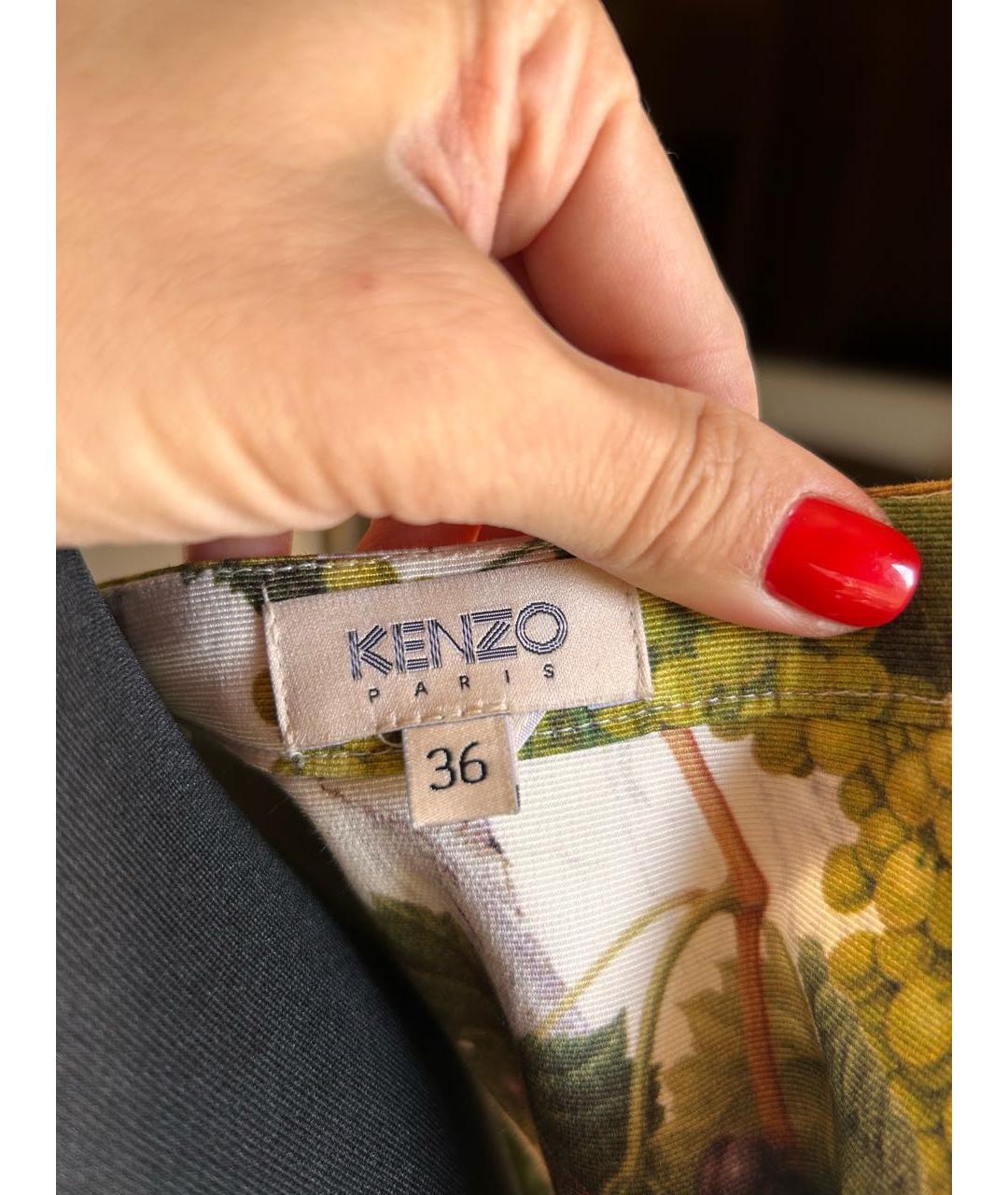 KENZO Мульти вискозное коктейльное платье, фото 3