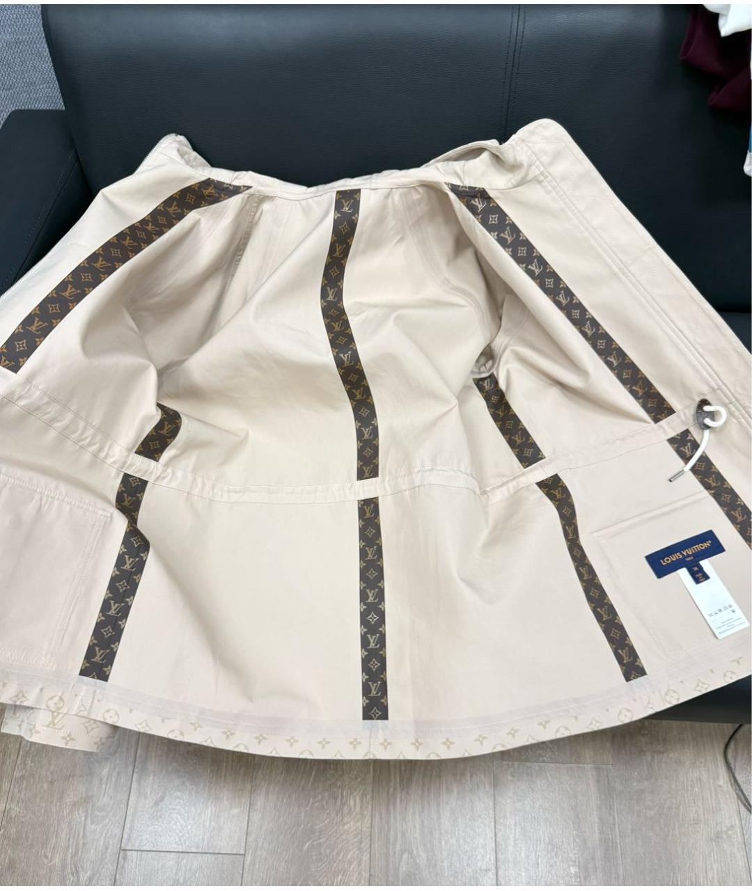 LOUIS VUITTON Бежевая хлопковая парка, фото 3