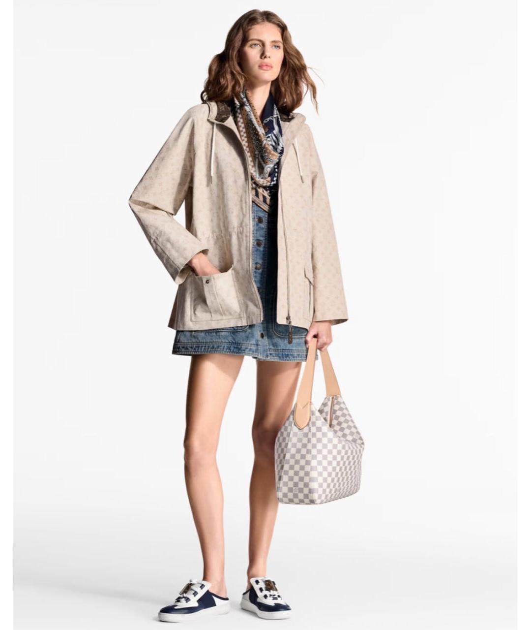 LOUIS VUITTON Бежевая хлопковая парка, фото 8