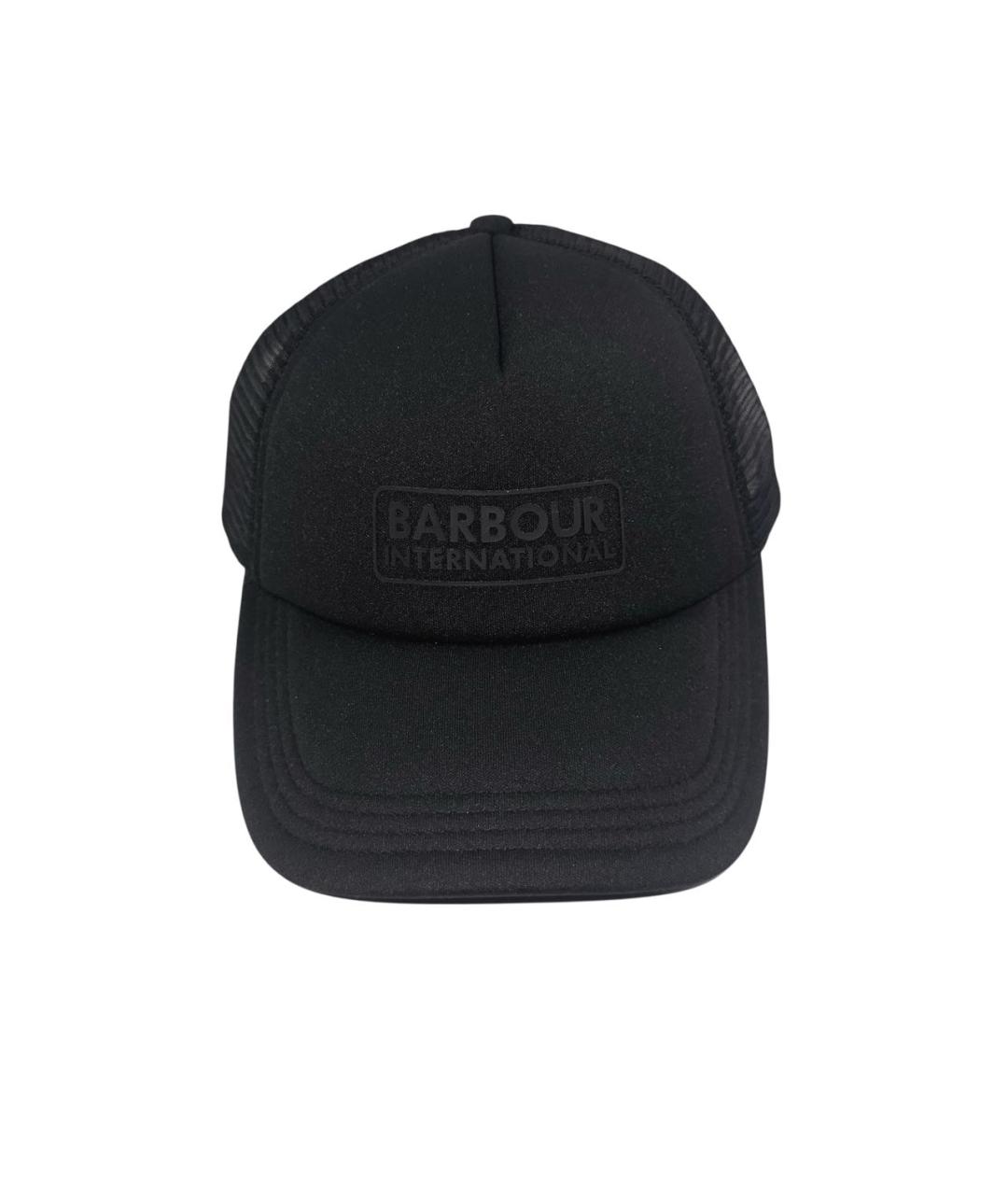 BARBOUR Черная синтетическая кепка/бейсболка, фото 1