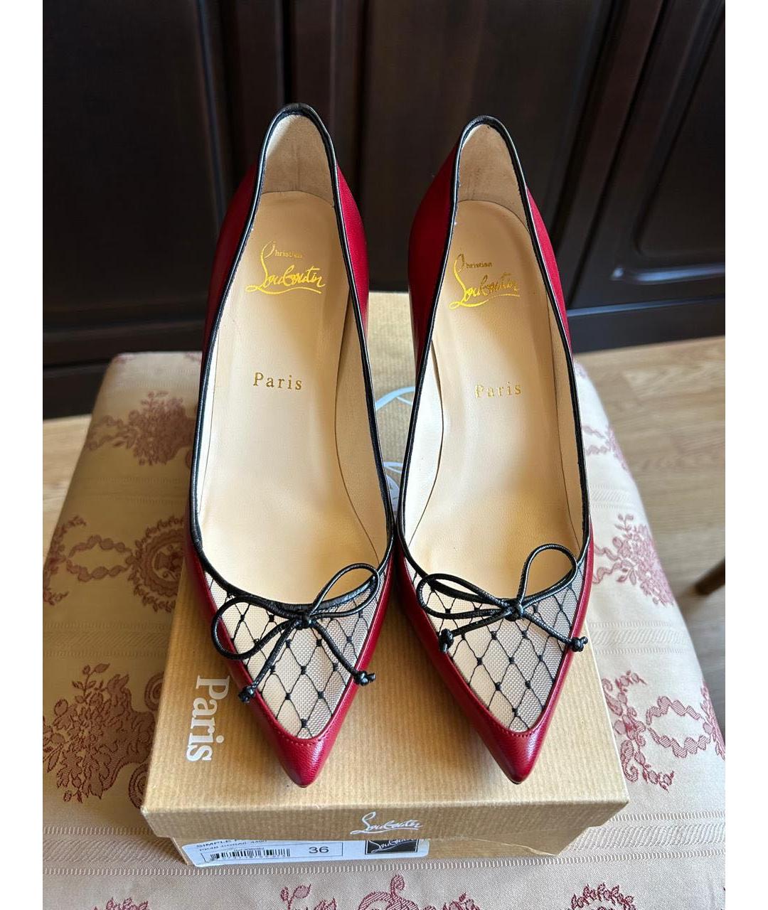 CHRISTIAN LOUBOUTIN Мульти кожаные туфли, фото 8