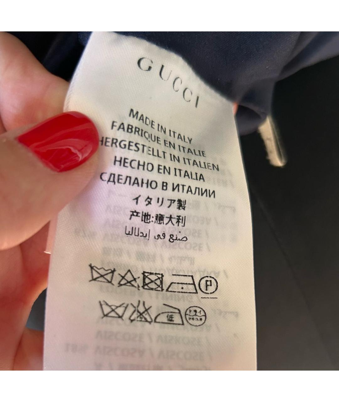 GUCCI Мульти полиэстеровая юбка мини, фото 8