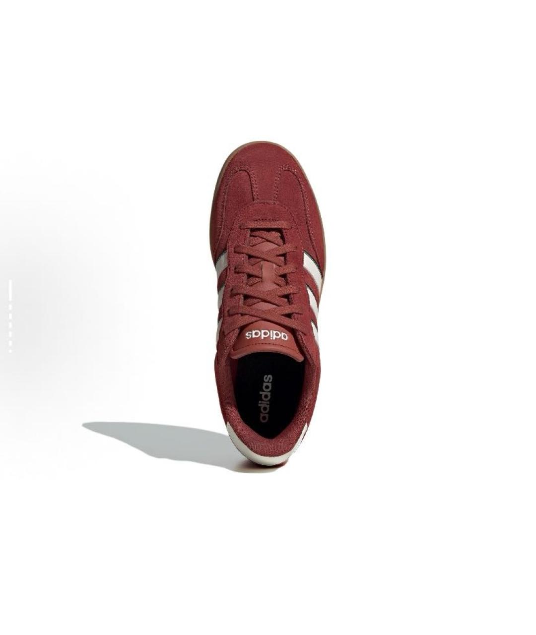 ADIDAS Бордовые замшевые низкие кроссовки / кеды, фото 5