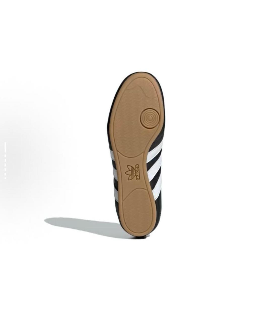 ADIDAS Черные кожаные низкие кроссовки / кеды, фото 7