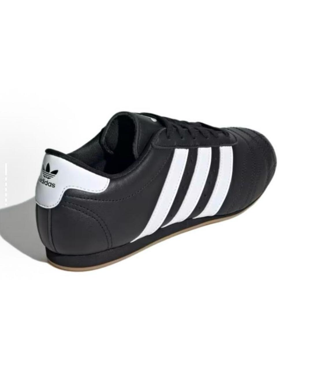 ADIDAS Черные кожаные низкие кроссовки / кеды, фото 6