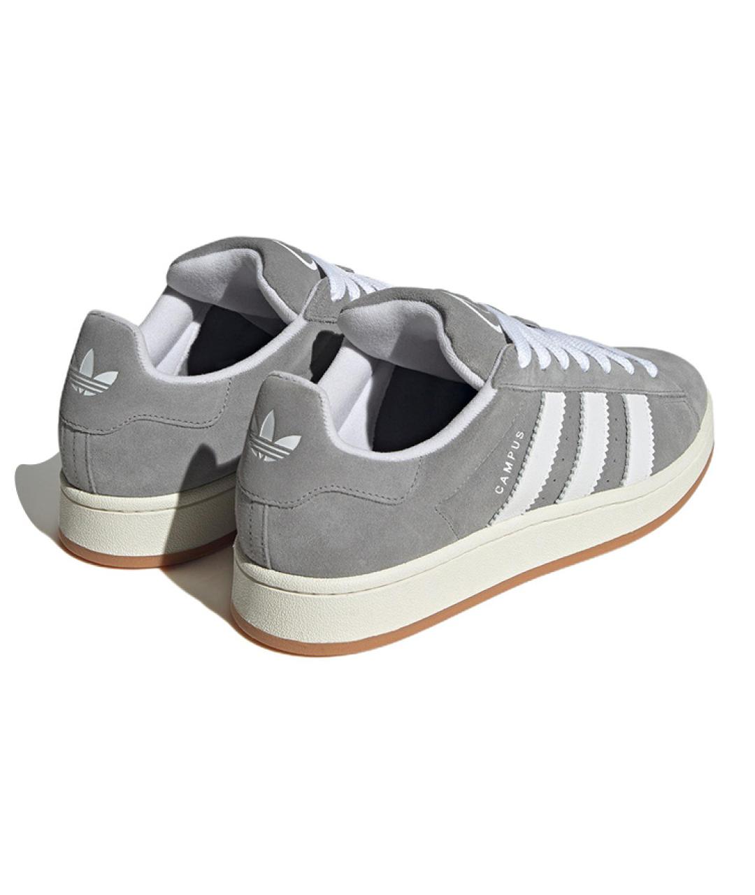 ADIDAS Серые замшевые низкие кроссовки / кеды, фото 4