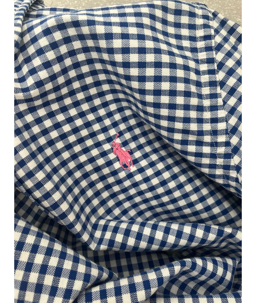 POLO RALPH LAUREN Синяя хлопковая рубашка, фото 4