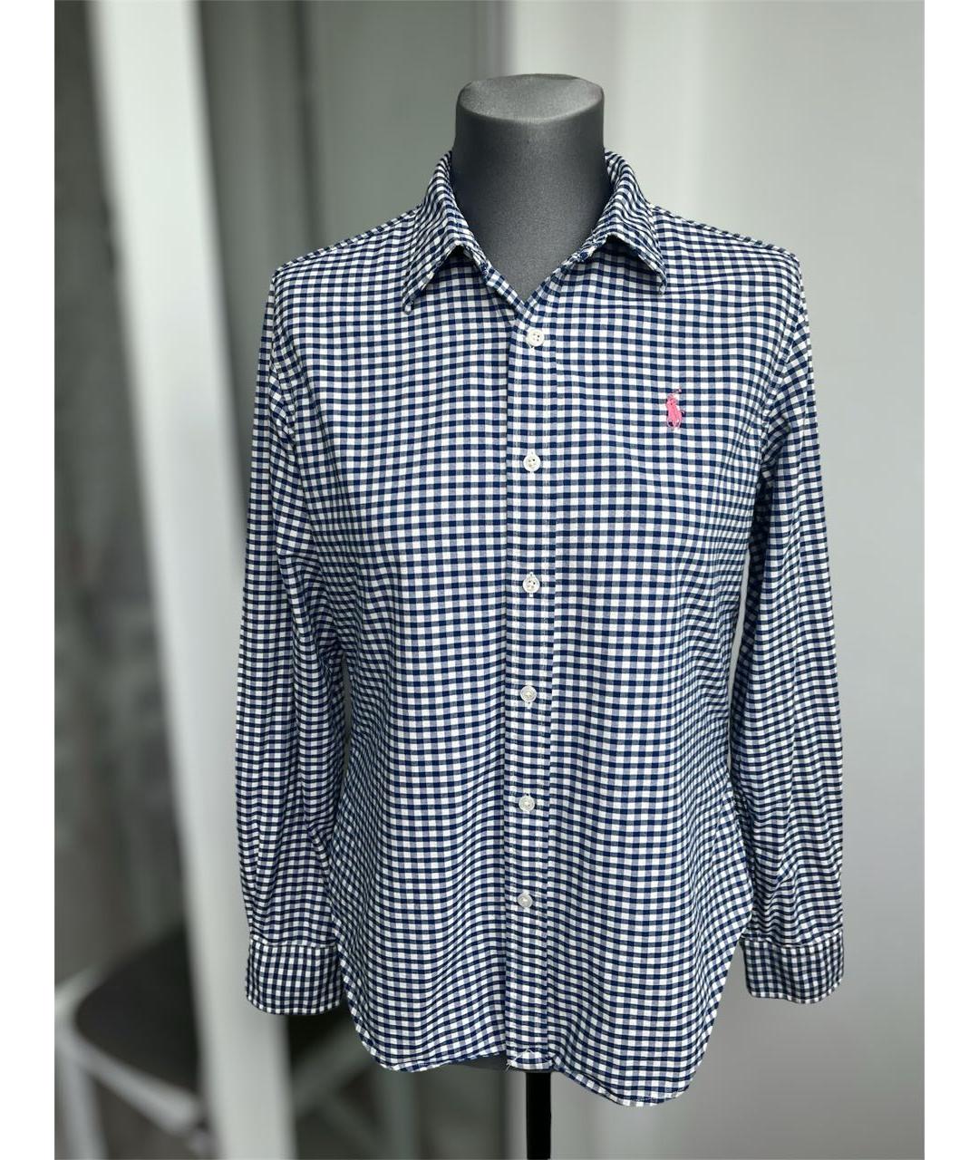 POLO RALPH LAUREN Синяя хлопковая рубашка, фото 6