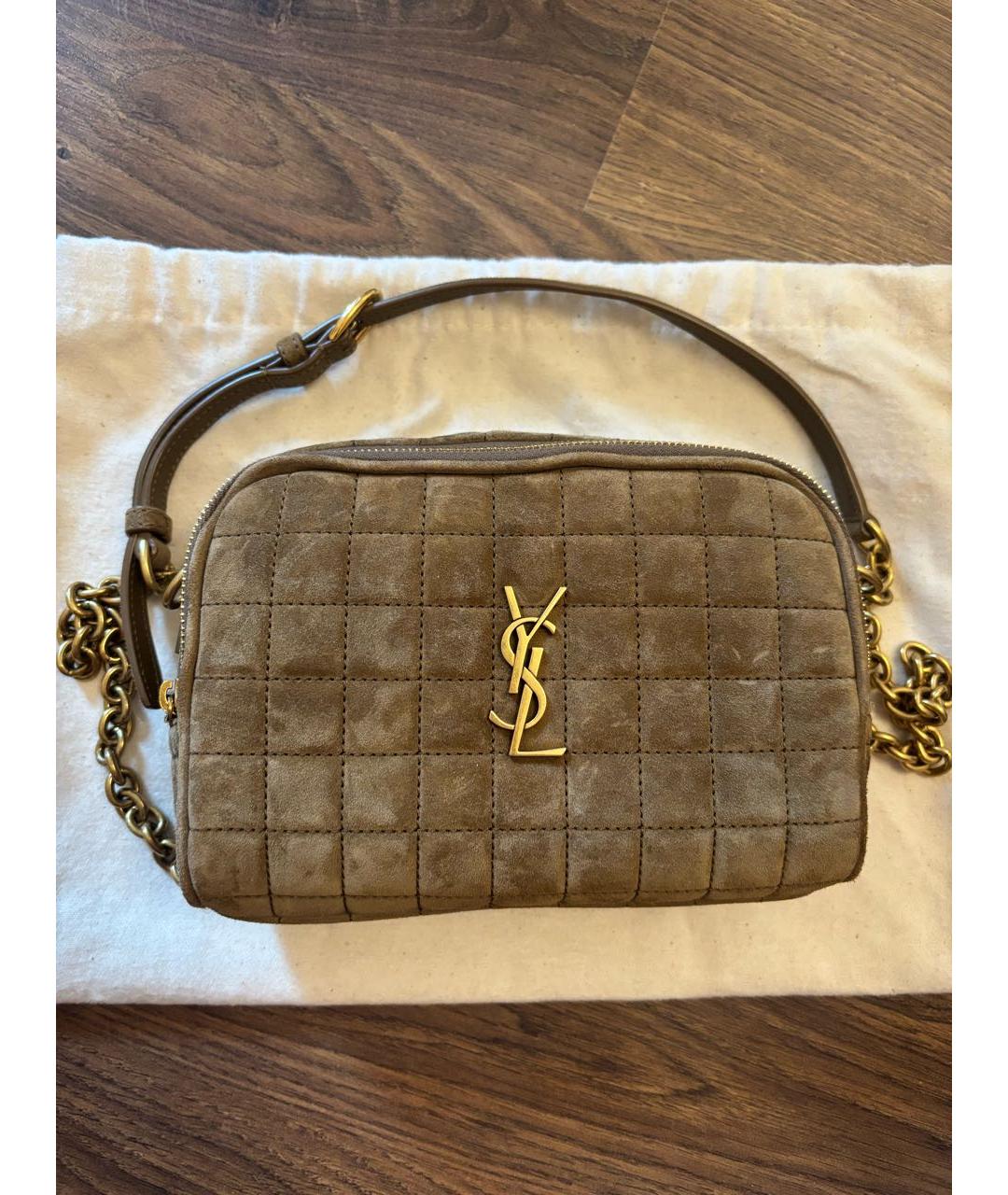YVES SAINT LAURENT BEAUTY Коричневая сумка через плечо, фото 6