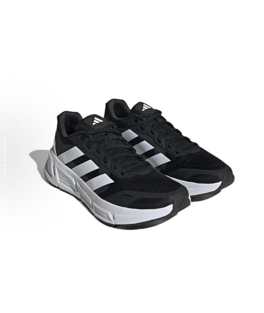 ADIDAS Черные текстильные низкие кроссовки / кеды, фото 4