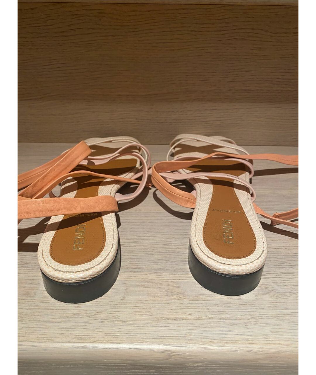 FENDI Кожаные сандалии, фото 4