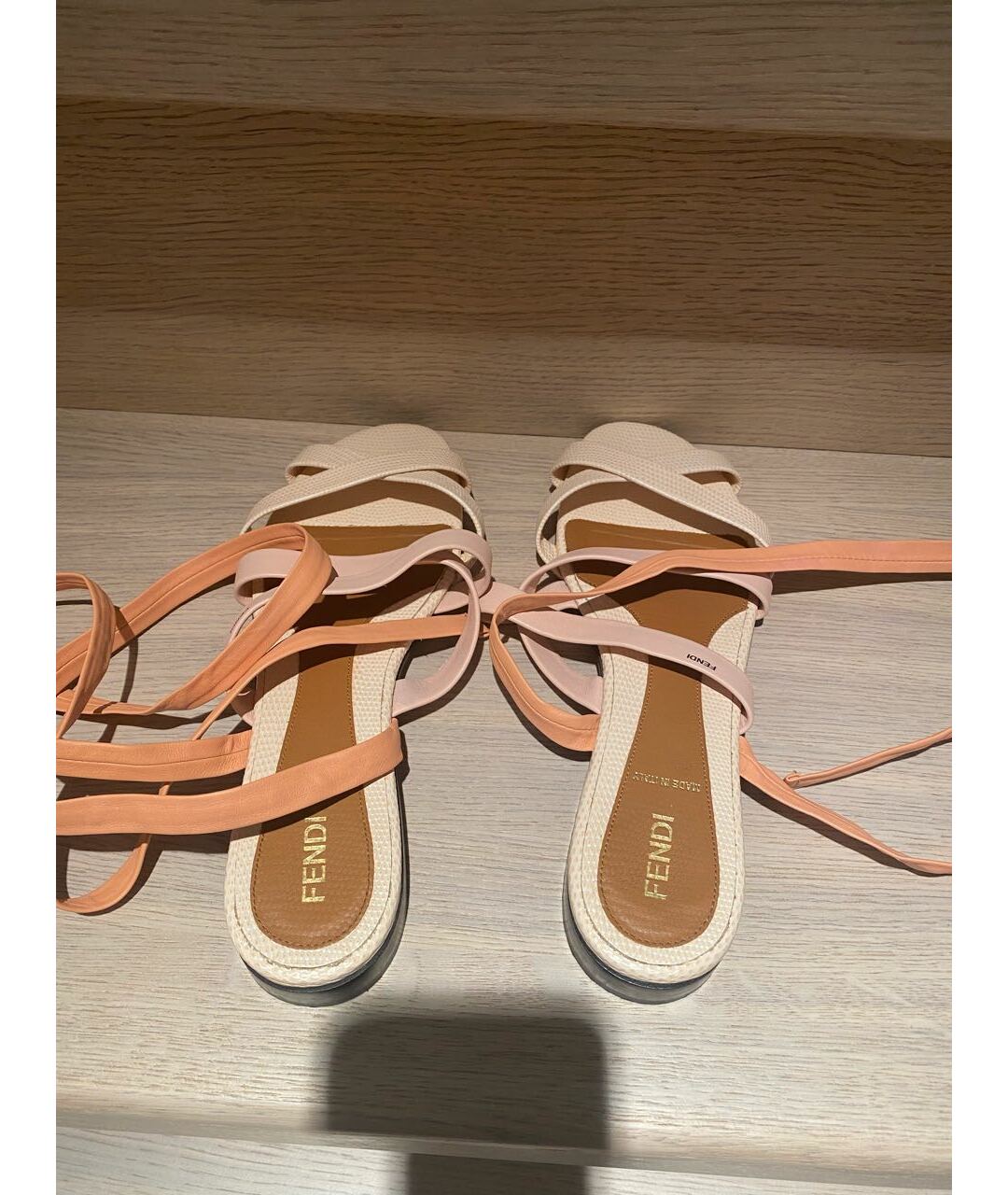 FENDI Кожаные сандалии, фото 3