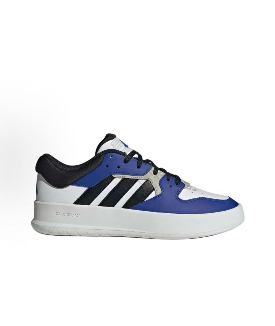 ADIDAS Синие кожаные низкие кроссовки / кеды, фото 7