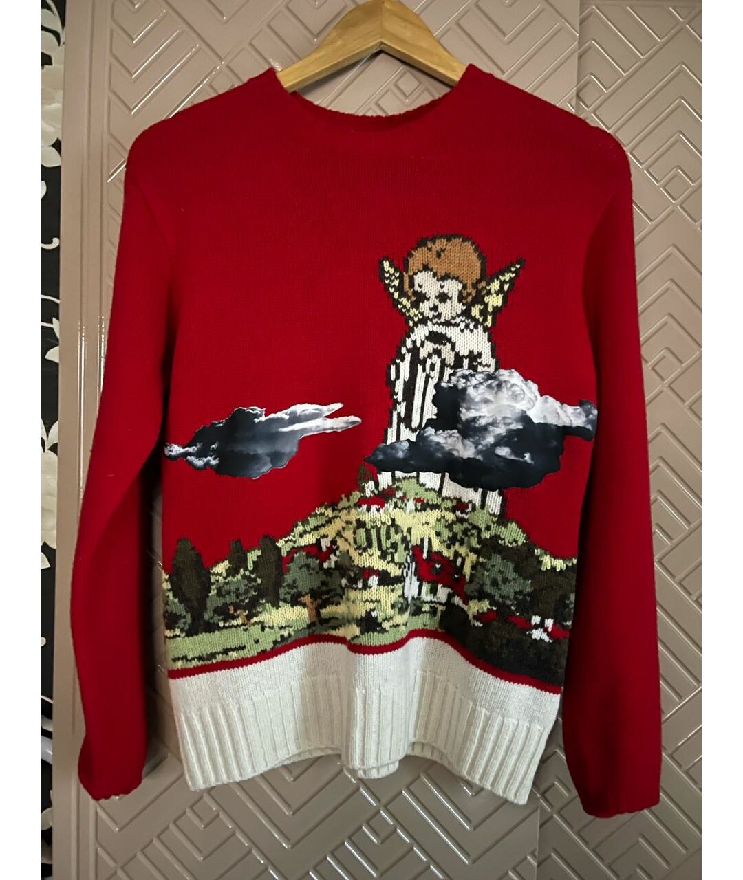 UNDERCOVER Красный шерстяной джемпер / свитер, фото 5
