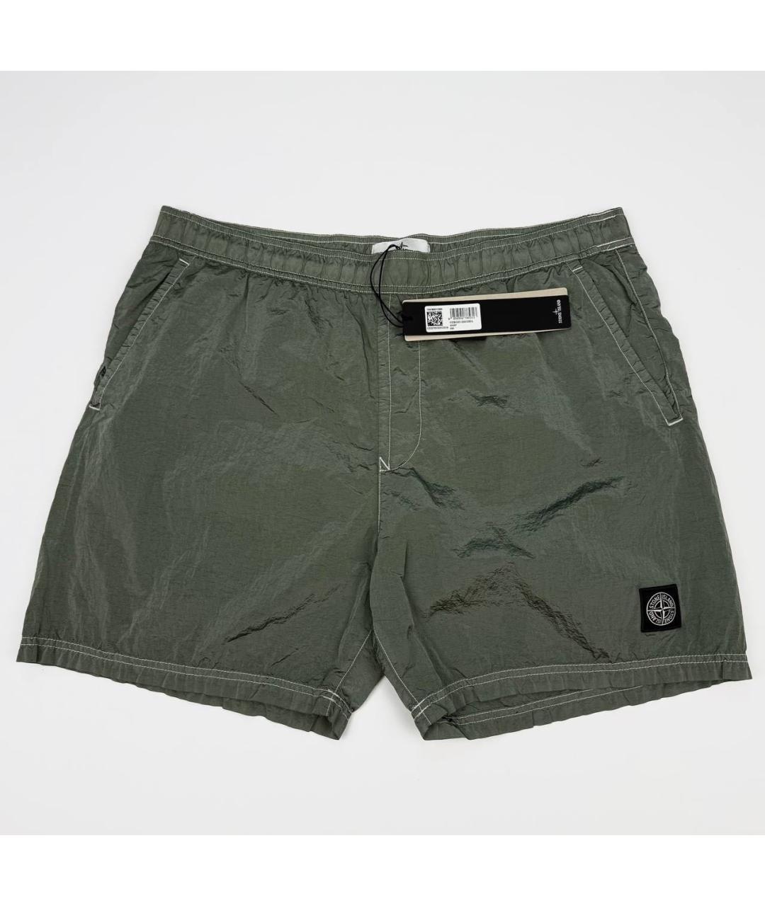 STONE ISLAND Серые плавки, фото 4