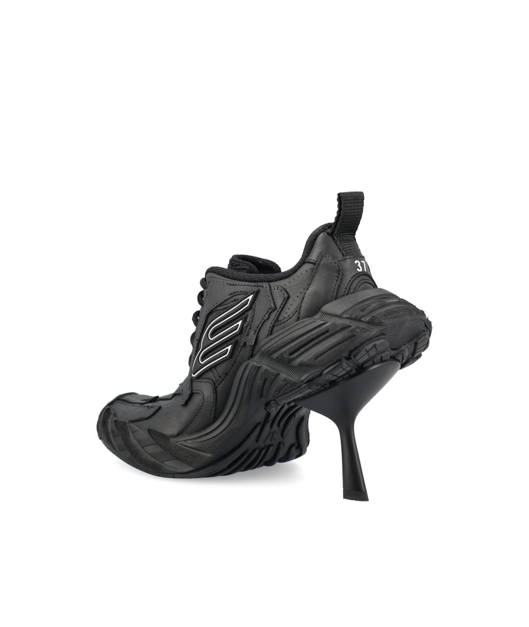 BALENCIAGA Черные кожаные туфли, фото 3