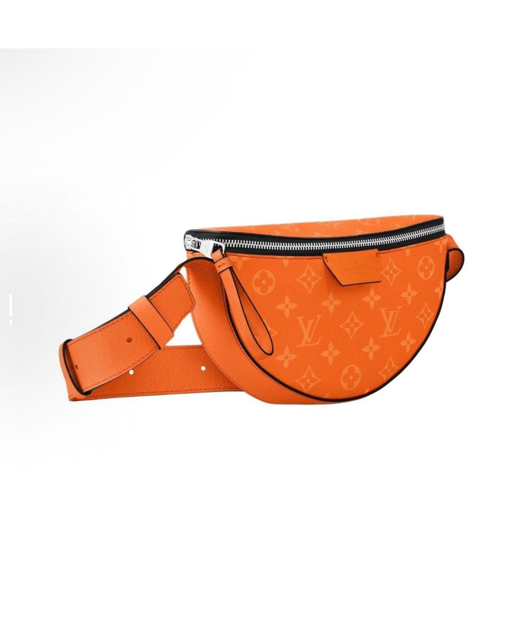 LOUIS VUITTON Оранжевая кожаная дорожная/спортивная сумка, фото 2