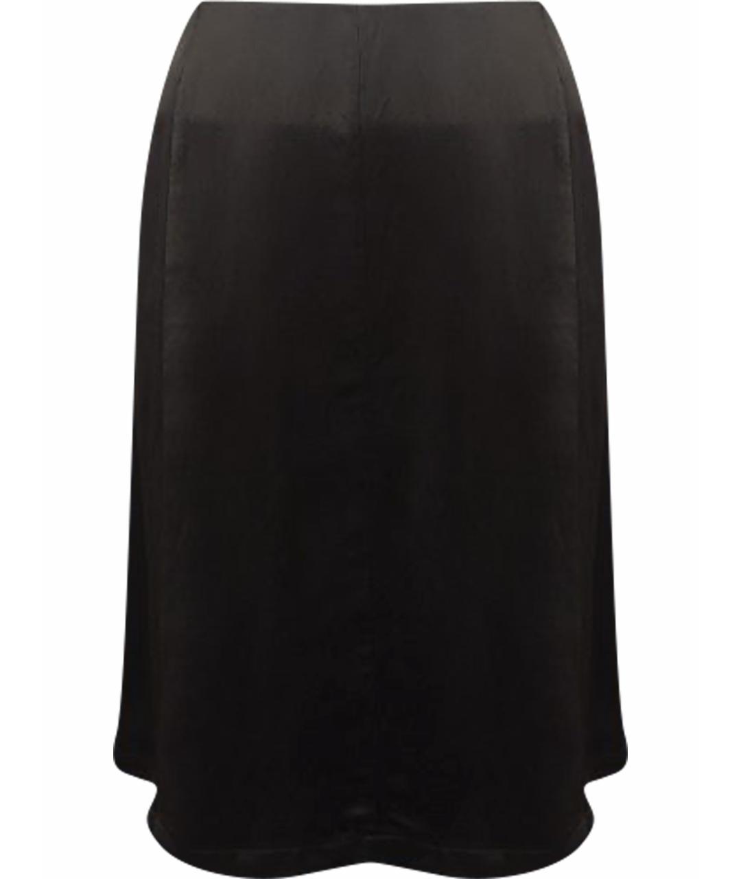 ANN DEMEULEMEESTER Черная ацетатная юбка мини, фото 1