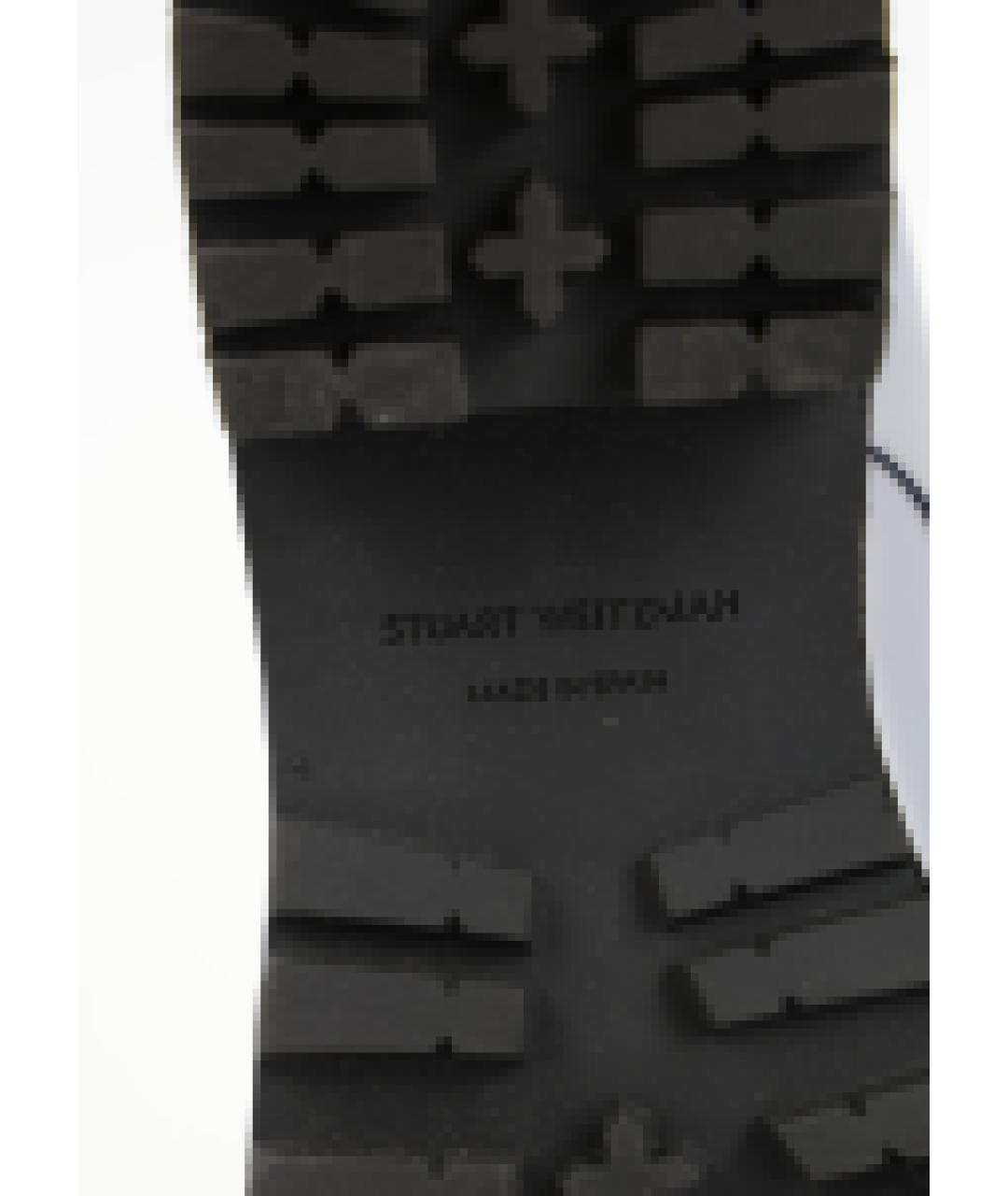 STUART WEITZMAN Серые кожаные ботинки, фото 5