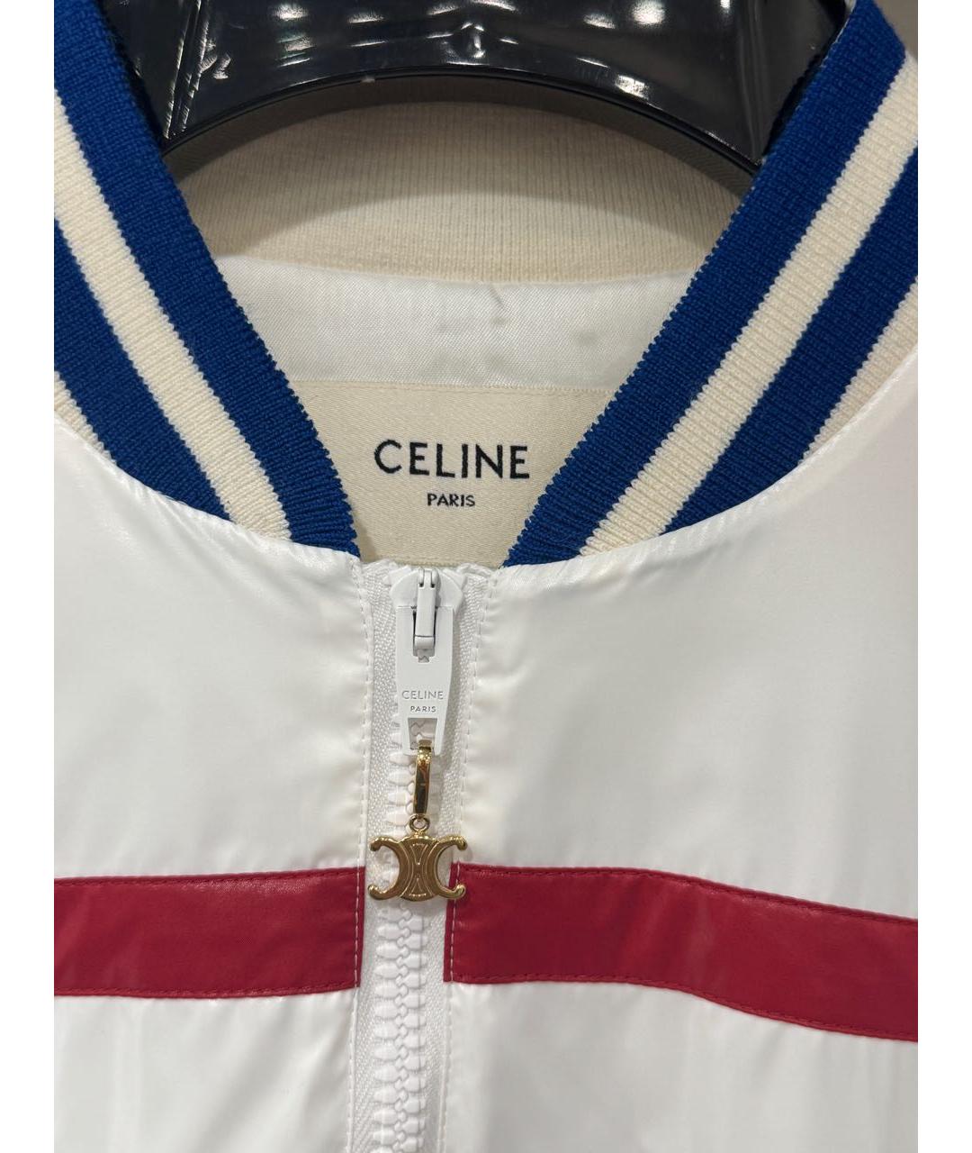 CELINE Белая полиамидовая куртка, фото 4