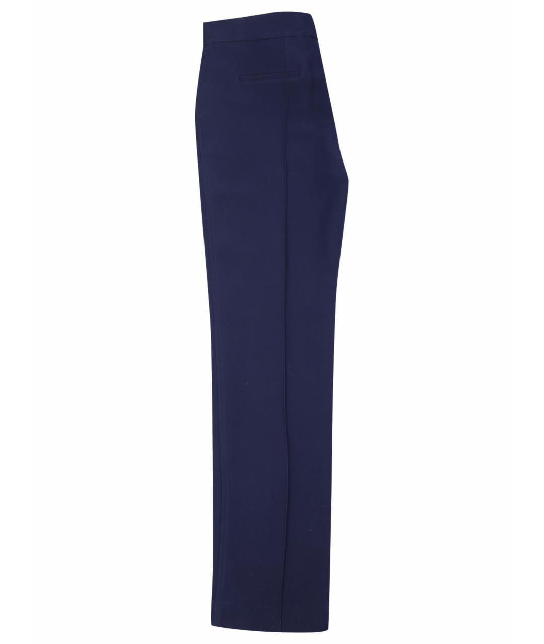 CHRISTIAN DIOR Синие шерстяные прямые брюки, фото 12