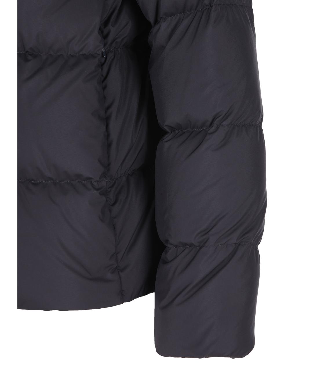 MONCLER Темно-синий полиэстеровый пуховик, фото 3