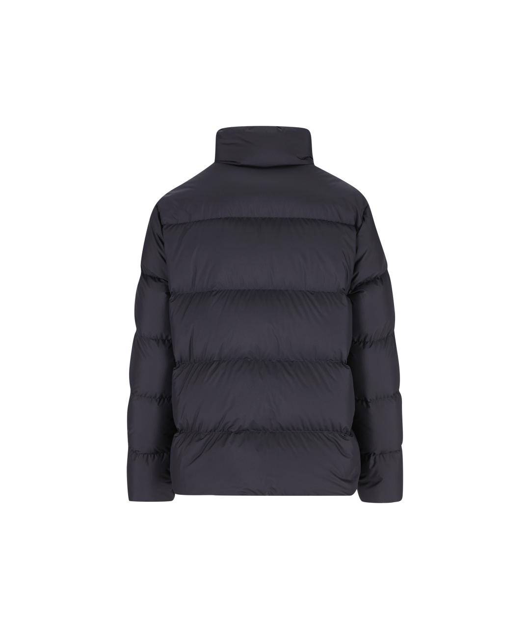 MONCLER Темно-синий полиэстеровый пуховик, фото 4
