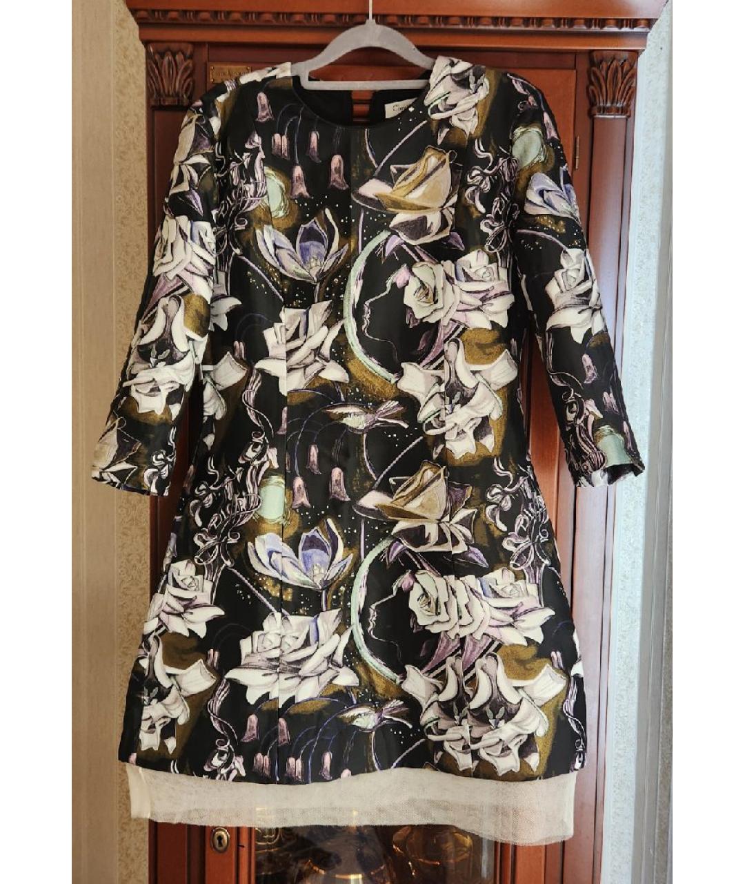 CHRISTIAN DIOR Мульти шелковое пальто, фото 4
