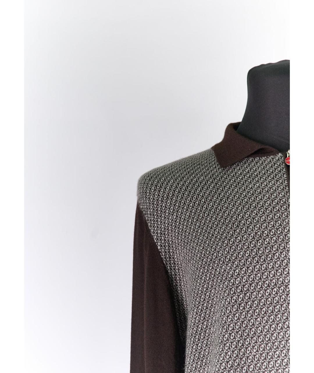 KITON Коричневый кашемировый джемпер / свитер, фото 5