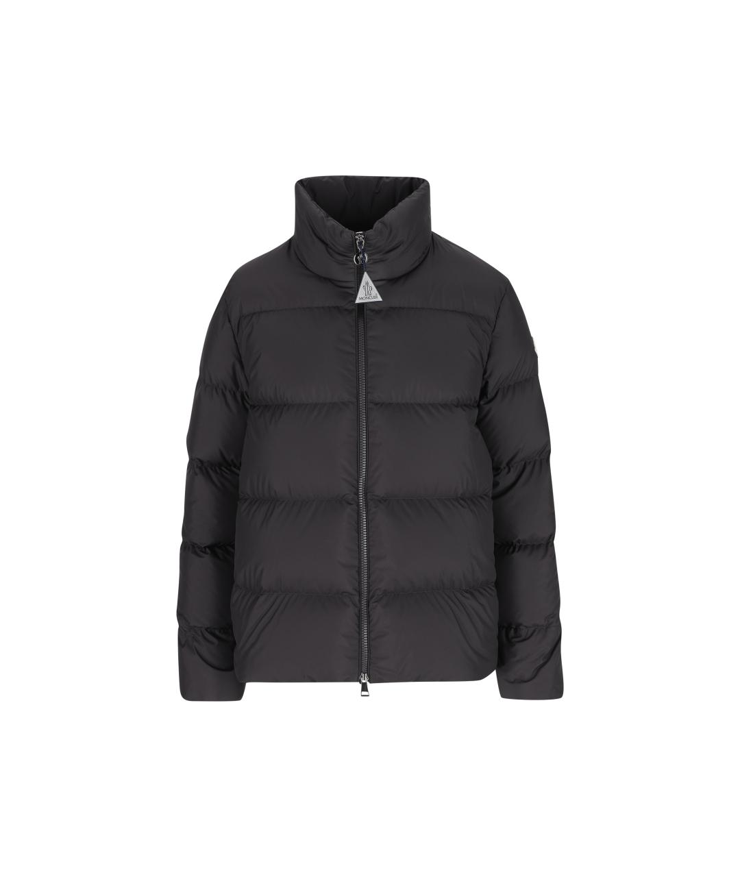 MONCLER Черный полиэстеровый пуховик, фото 1