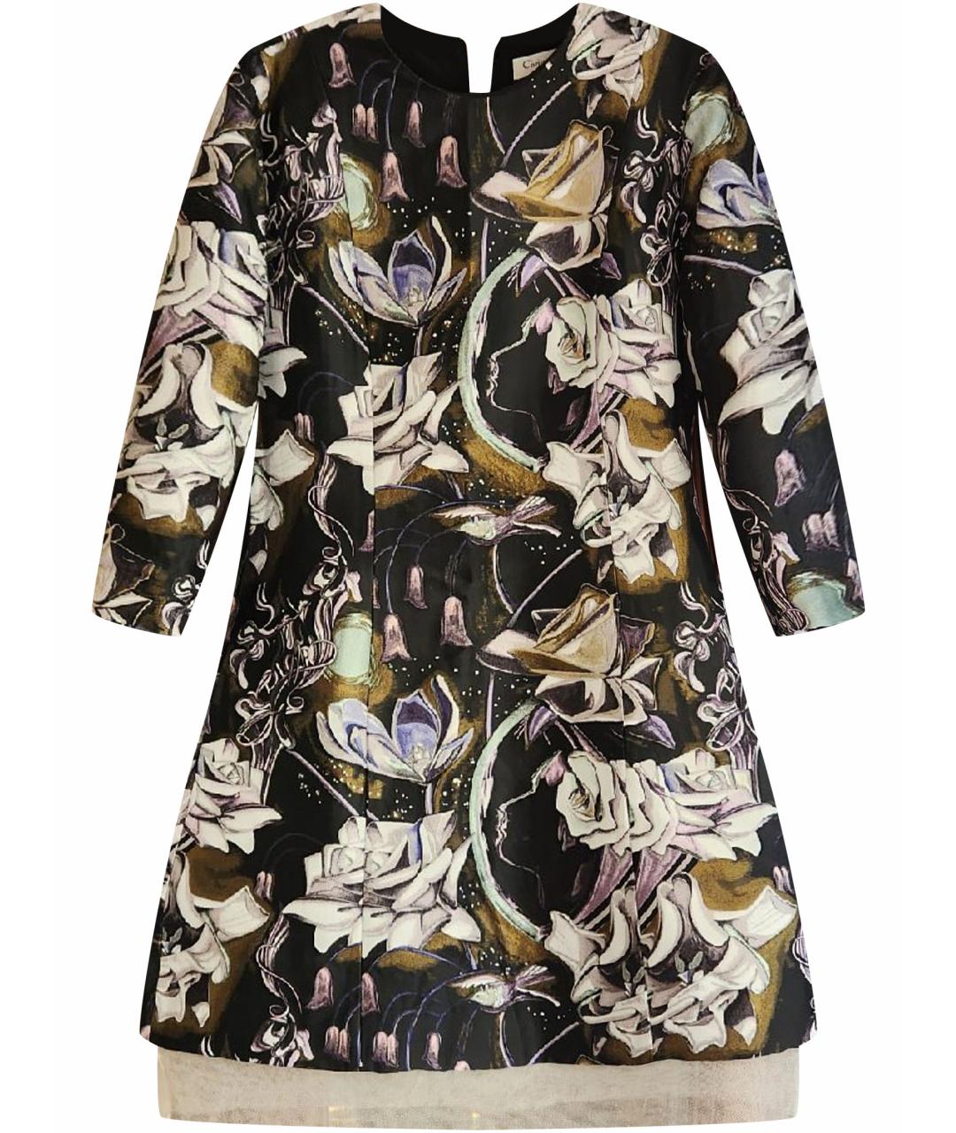 CHRISTIAN DIOR Мульти шелковое повседневное платье, фото 1