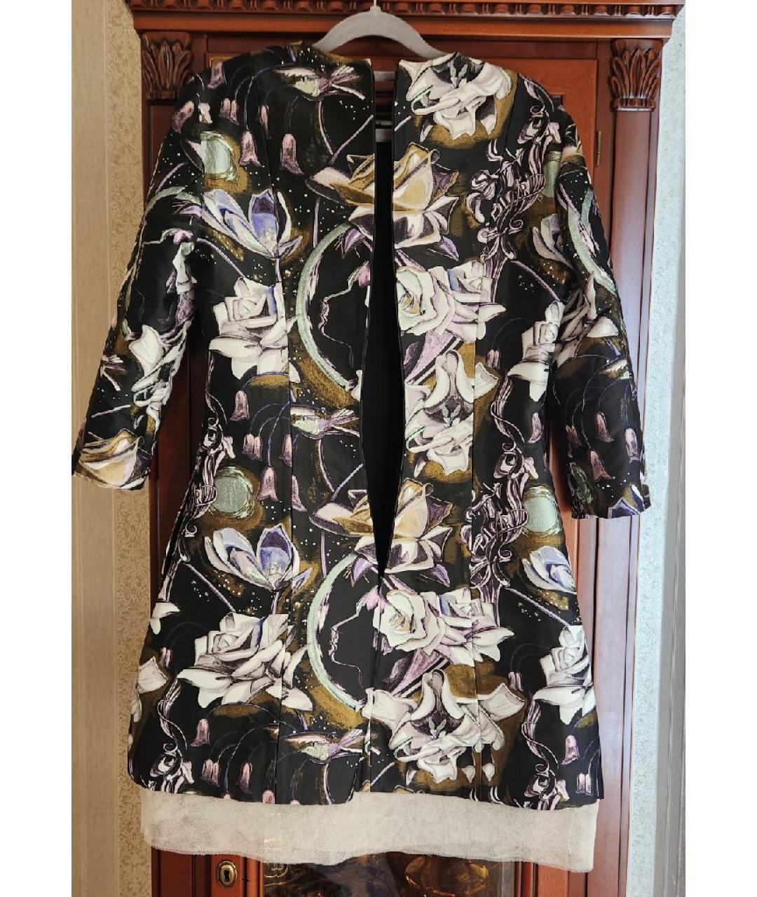 CHRISTIAN DIOR Мульти шелковое повседневное платье, фото 2