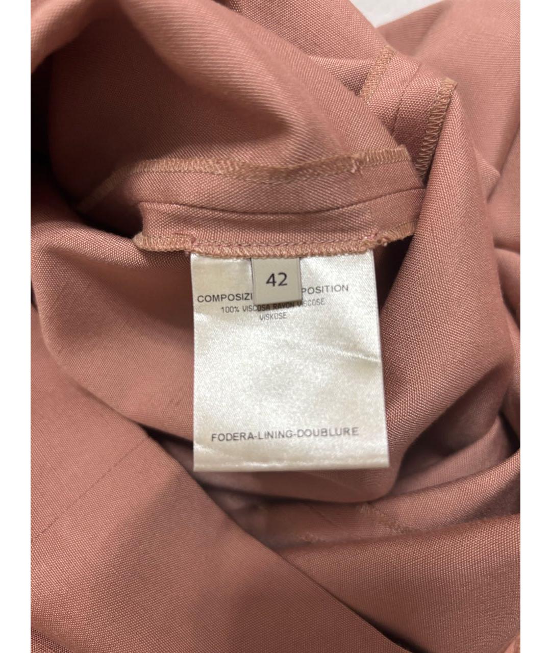 STELLA MCCARTNEY Бежевое вискозное повседневное платье, фото 4