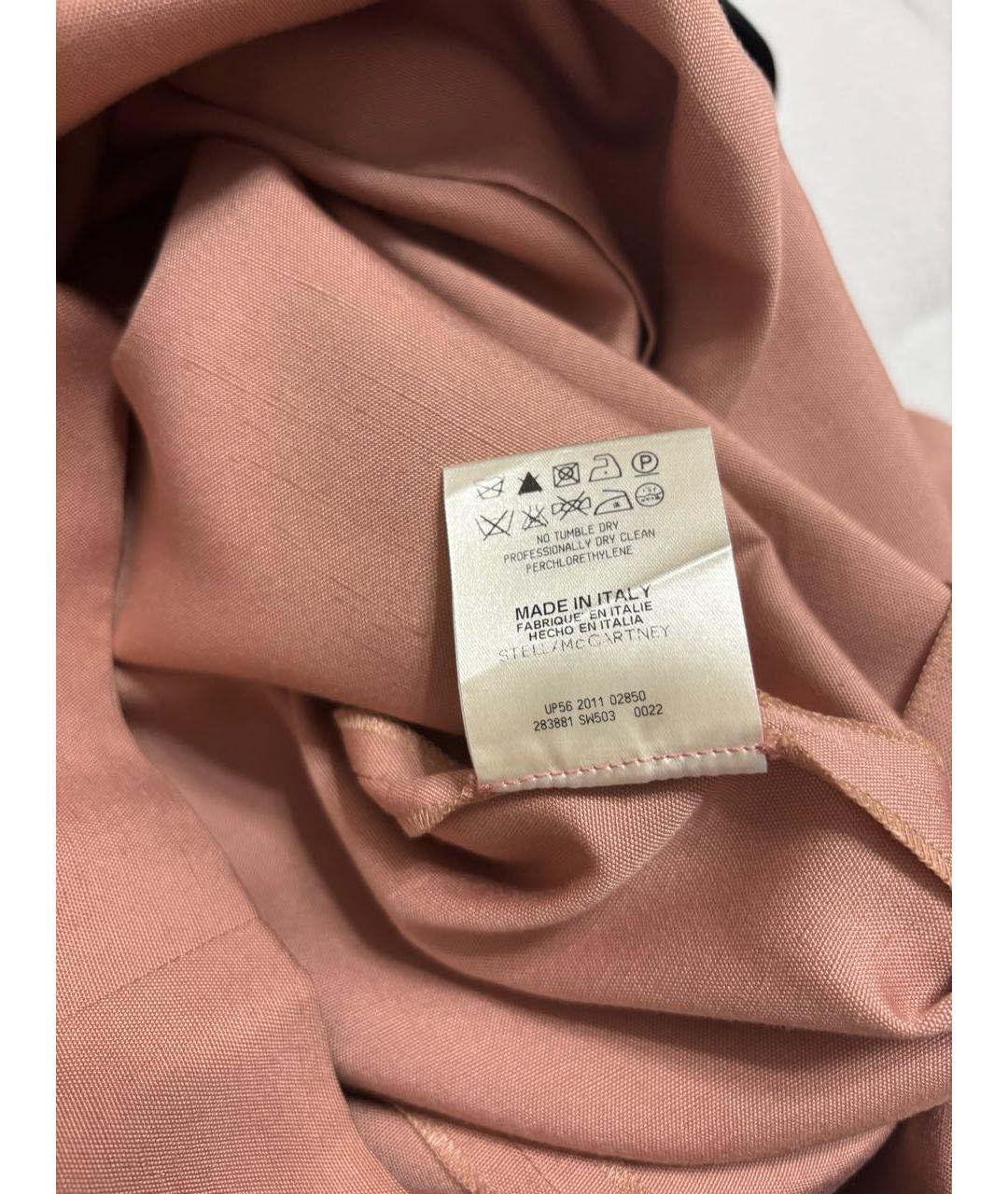 STELLA MCCARTNEY Бежевое вискозное повседневное платье, фото 5