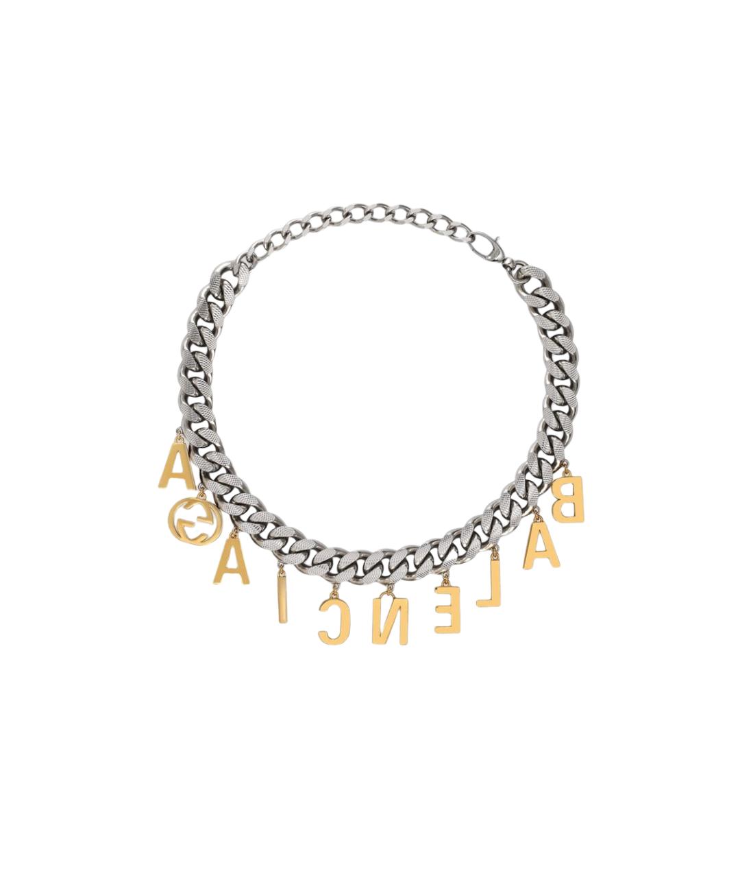 GUCCI Серебряное металлическое колье, фото 2