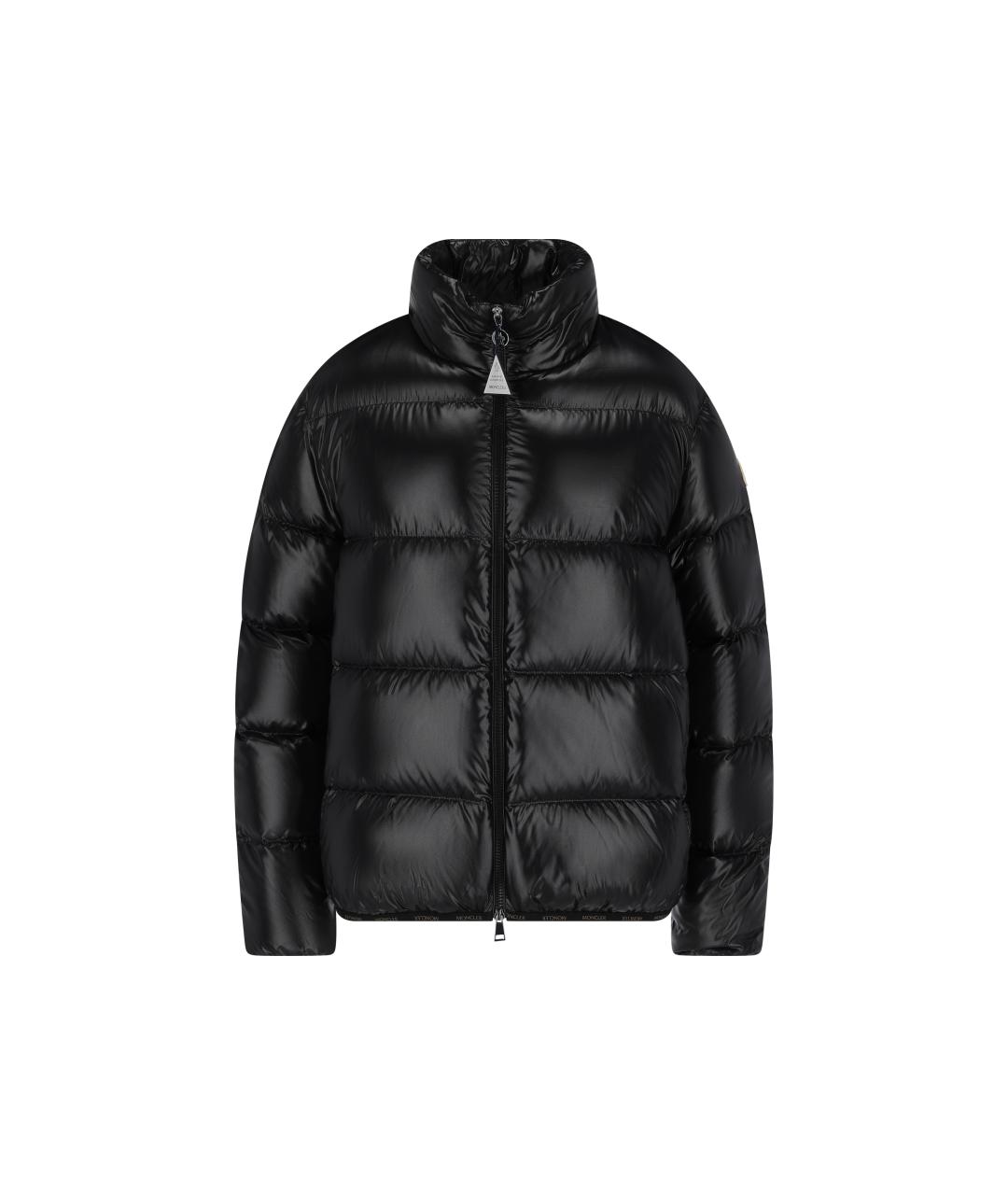 MONCLER Черный полиамидовый пуховик, фото 1