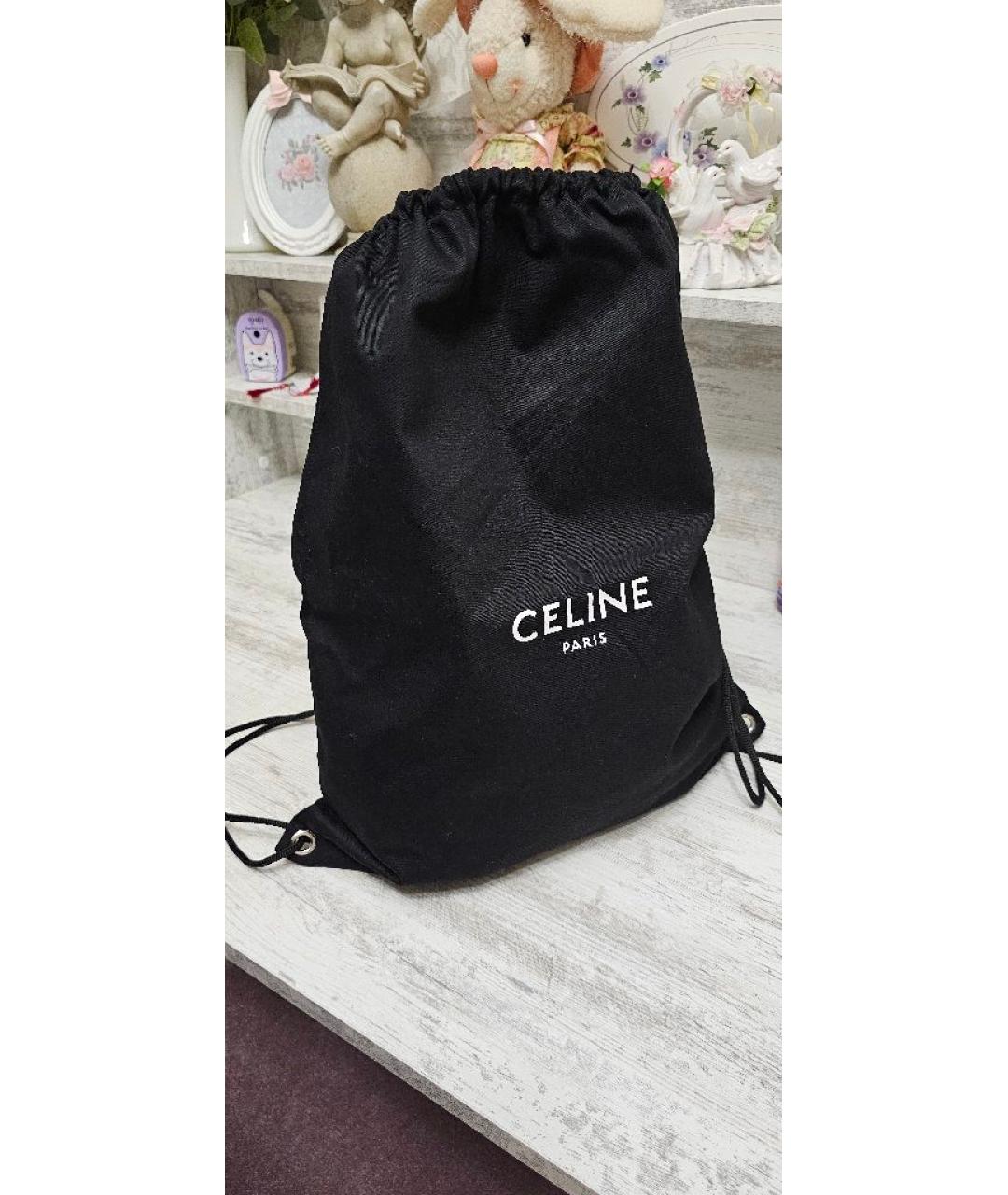 CELINE Черный тканевый рюкзак, фото 5