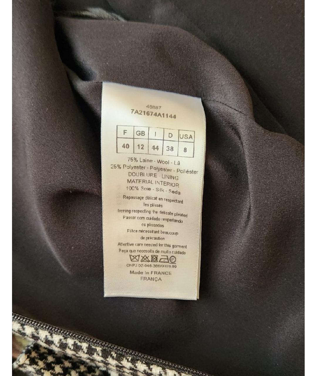 CHRISTIAN DIOR Серое шерстяное коктейльное платье, фото 3