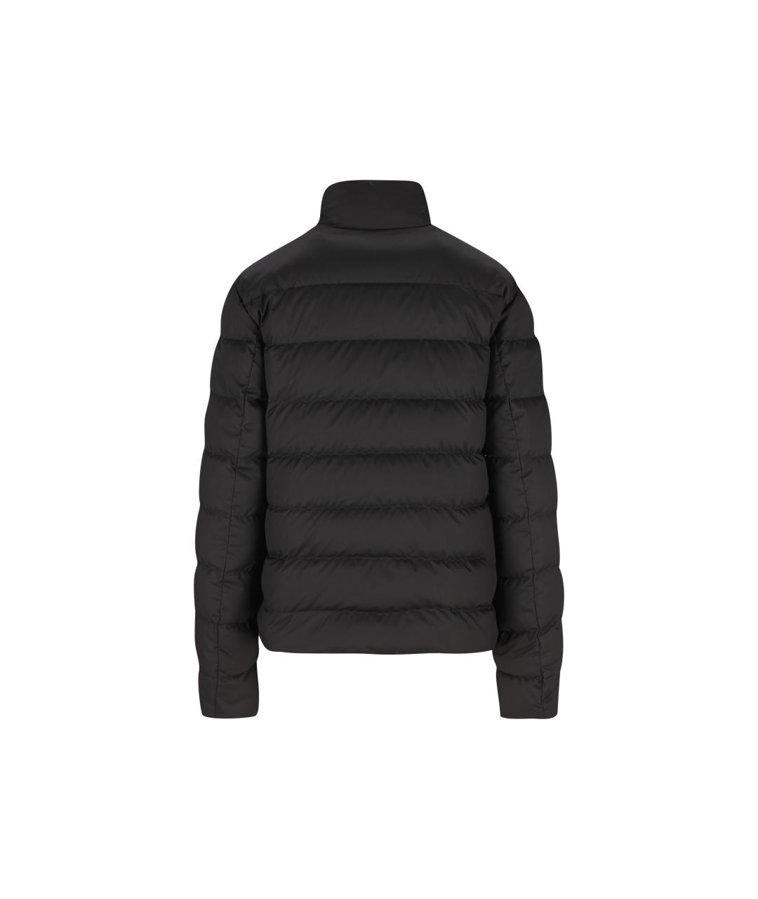 MONCLER Черный полиэстеровый пуховик, фото 4