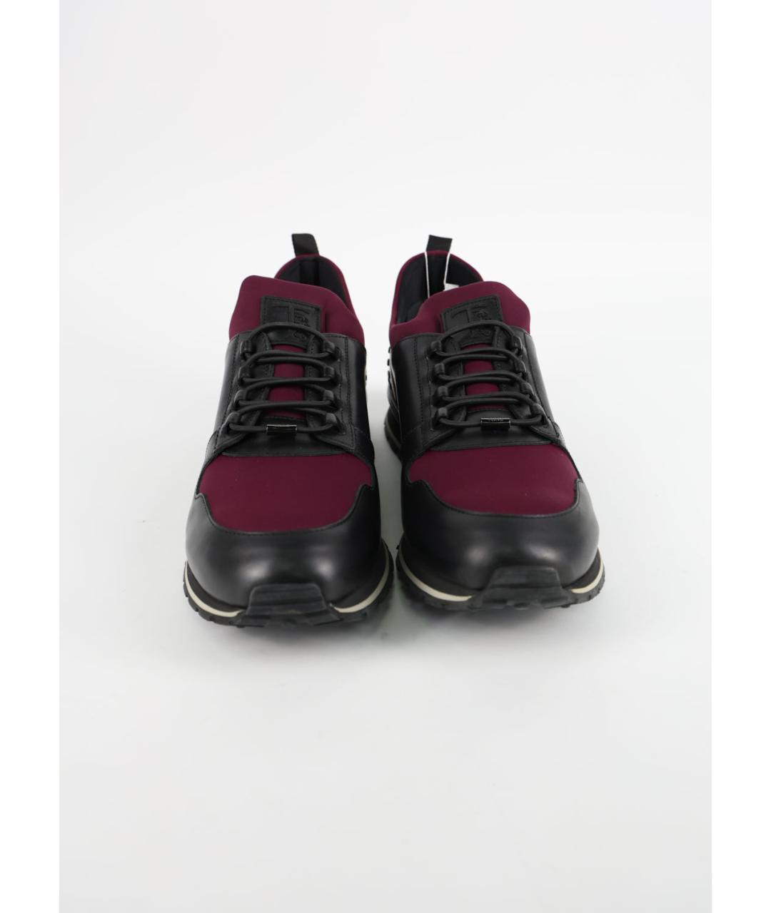 TOD'S Фиолетовые текстильные низкие кроссовки / кеды, фото 5