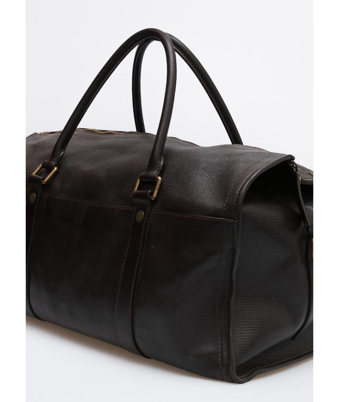LOUIS VUITTON Коричневая кожаная дорожная/спортивная сумка, фото 2
