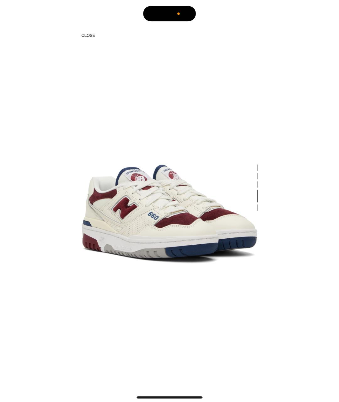 NEW BALANCE Белые кожаные кроссовки, фото 2