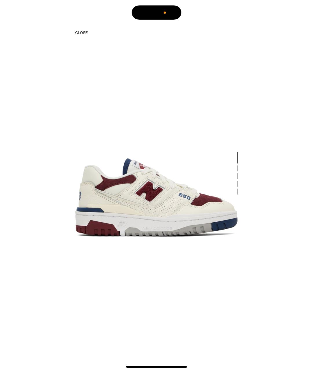 NEW BALANCE Белые кожаные кроссовки, фото 4