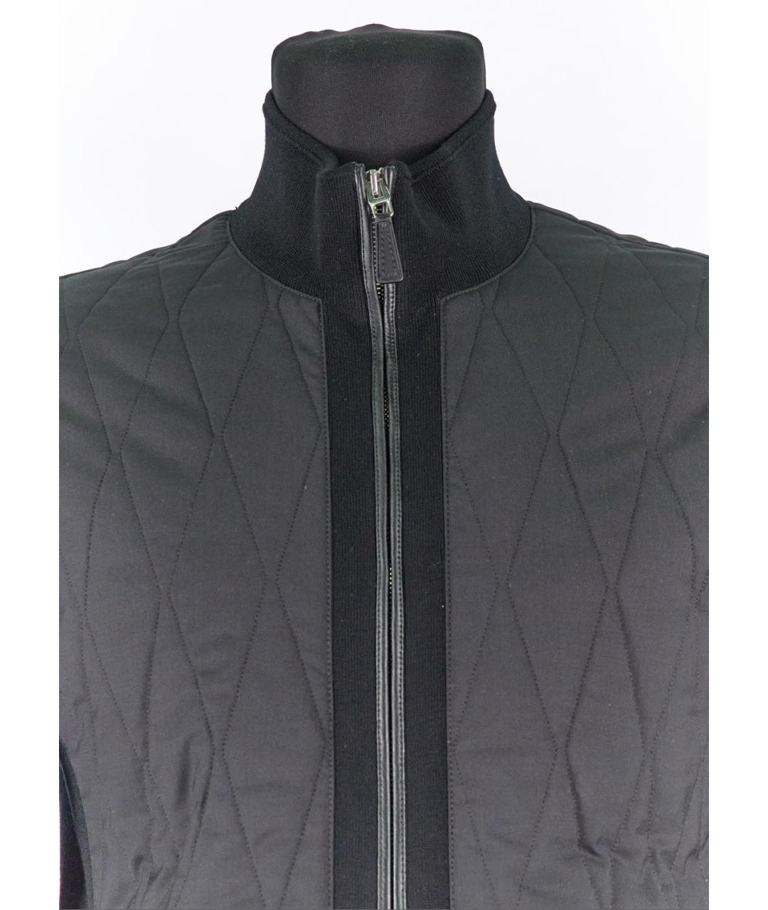 ERMENEGILDO ZEGNA XXX Черная полиэстеровая куртка, фото 3