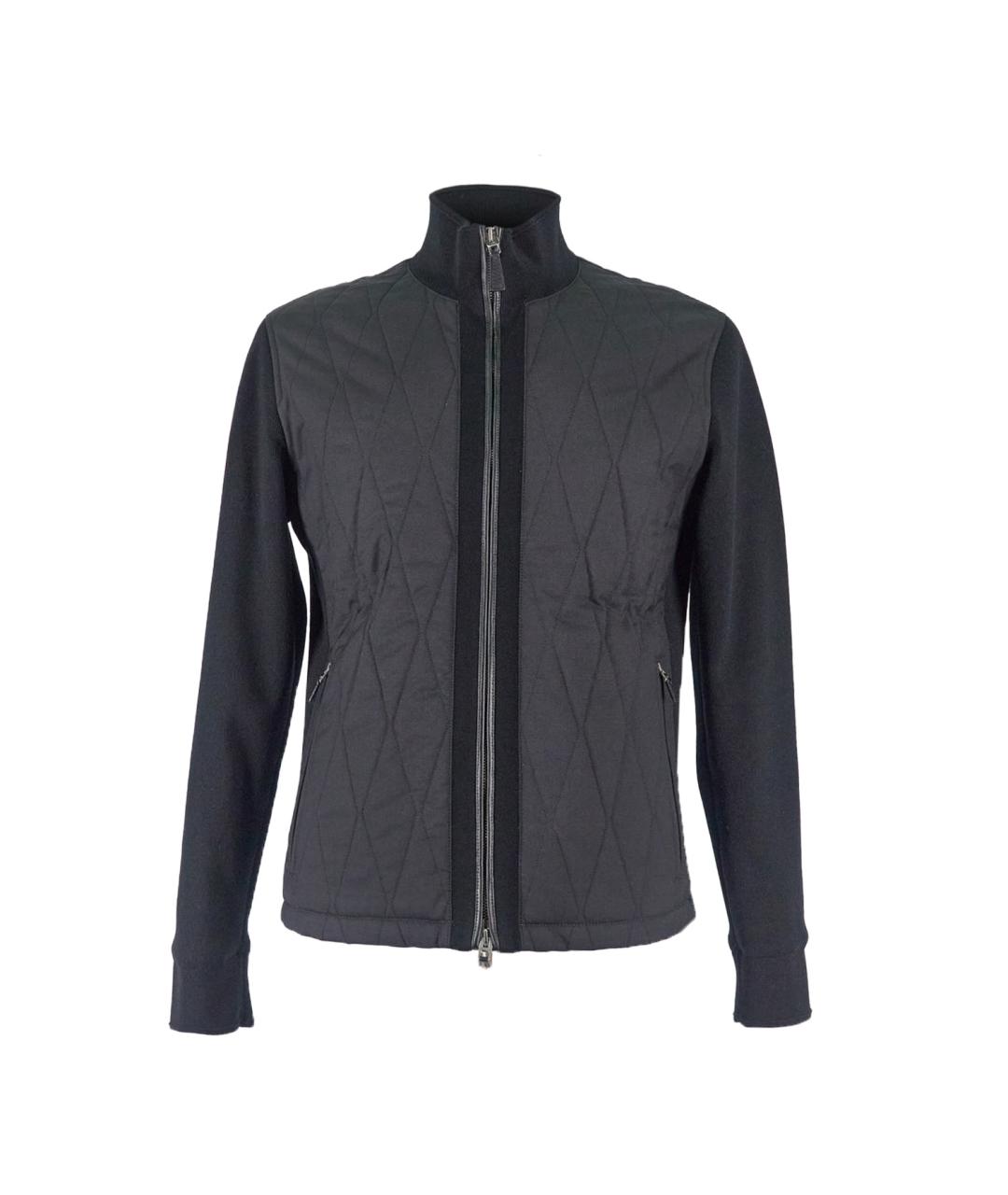 ERMENEGILDO ZEGNA XXX Черная полиэстеровая куртка, фото 1