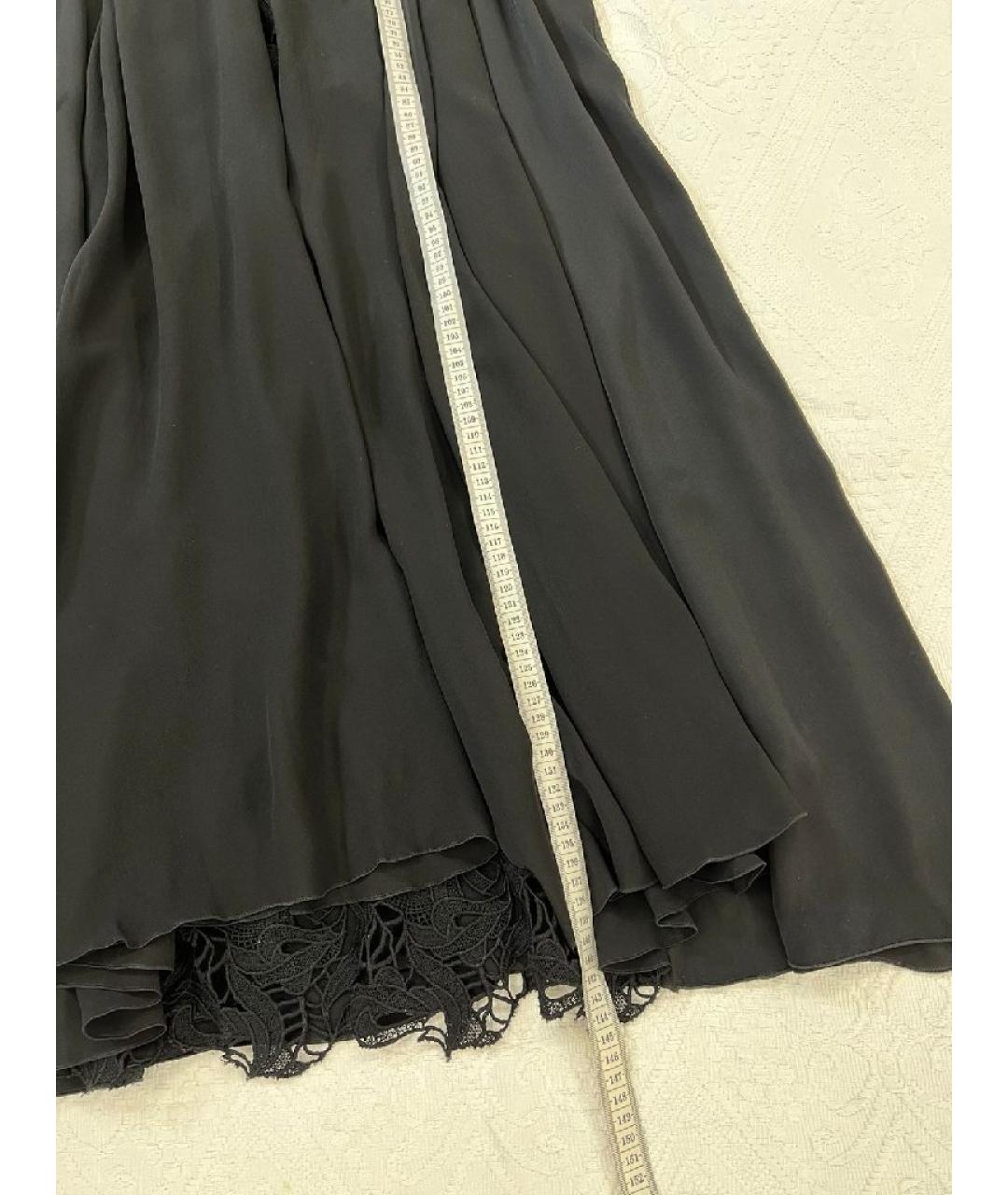 ERMANNO SCERVINO Черное хлопковое повседневное платье, фото 6