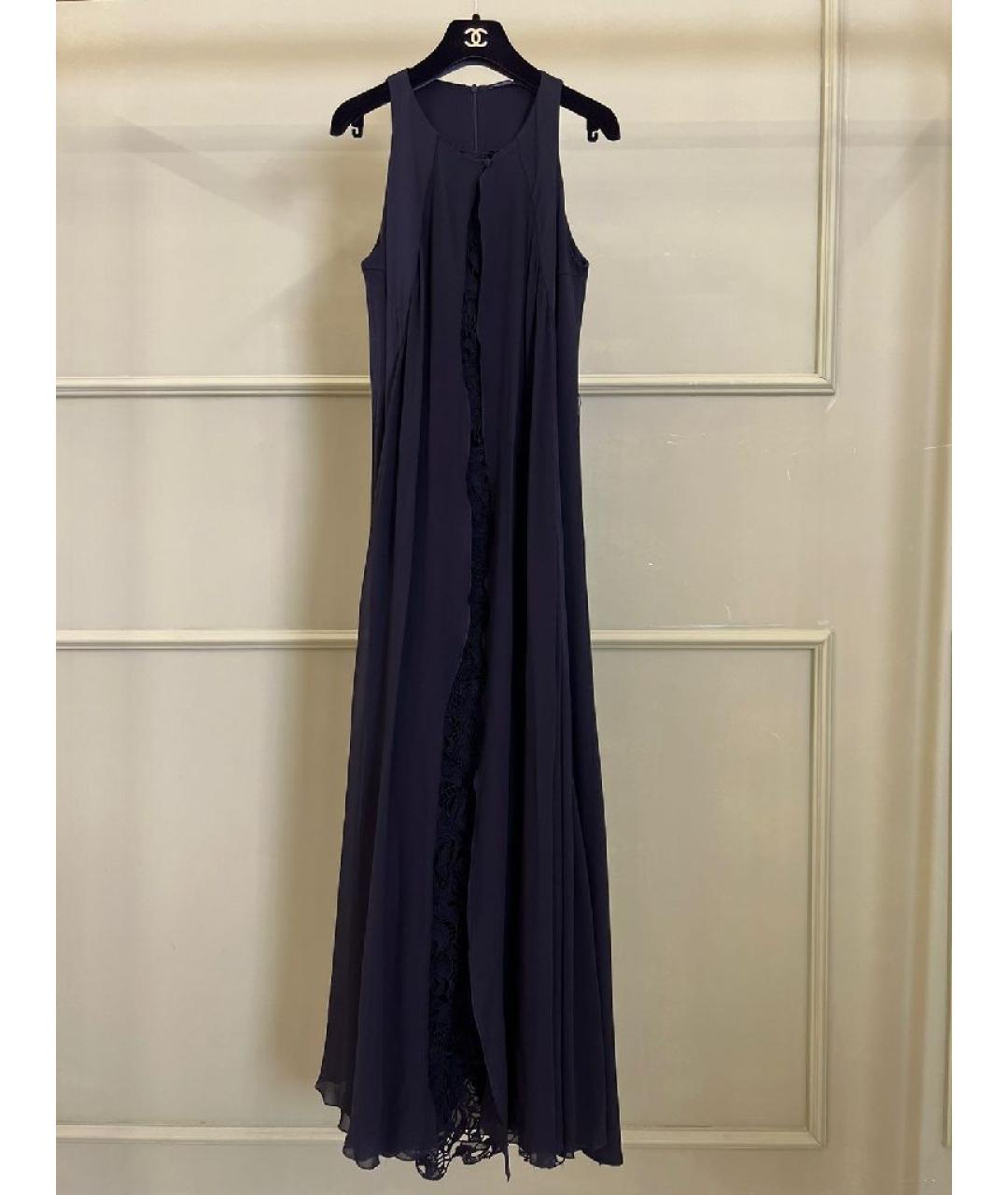 ERMANNO SCERVINO Черное хлопковое повседневное платье, фото 10